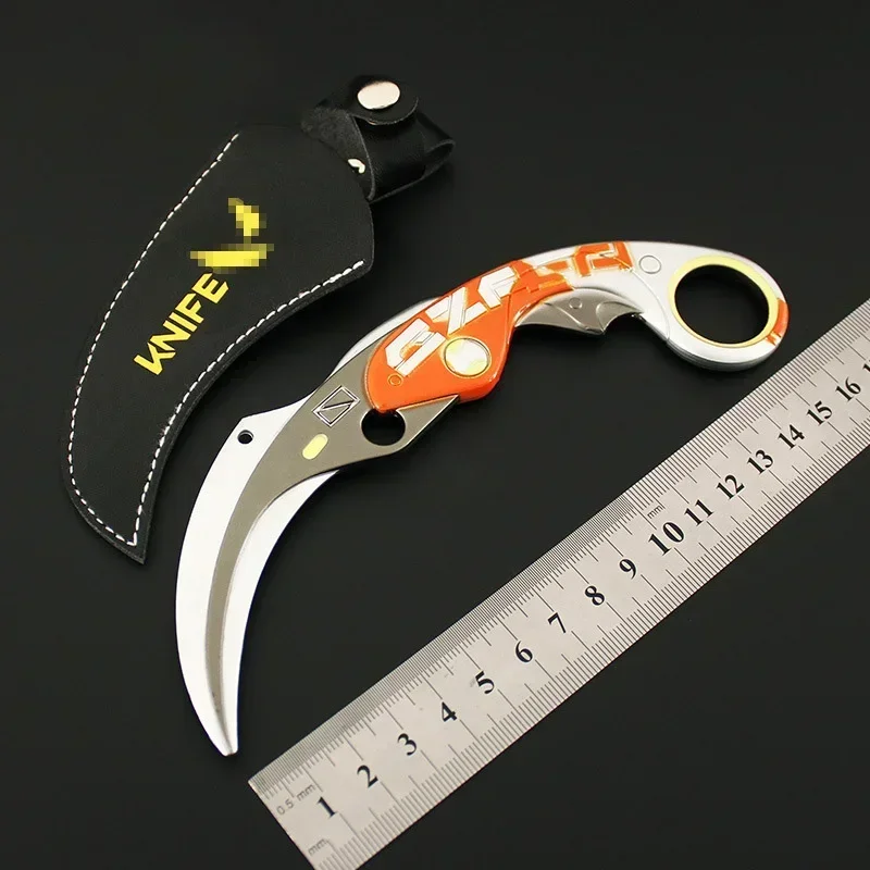17cm Valorant Weapon Velocity Skin Karambit Melee Tools Model Metal Game Samurai Sword Anime Figure Stylish Model Cosplay Toys 5
