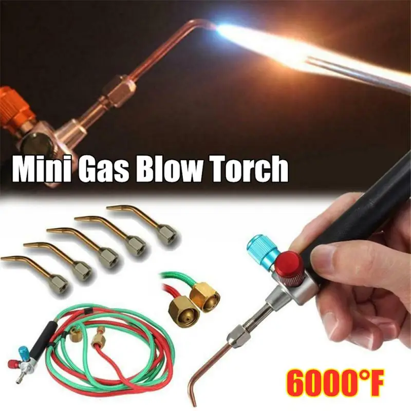 

Mini Gas Blow Soldering Solder Iron Gun Oxygen Acetylene Jewelry Burner Set