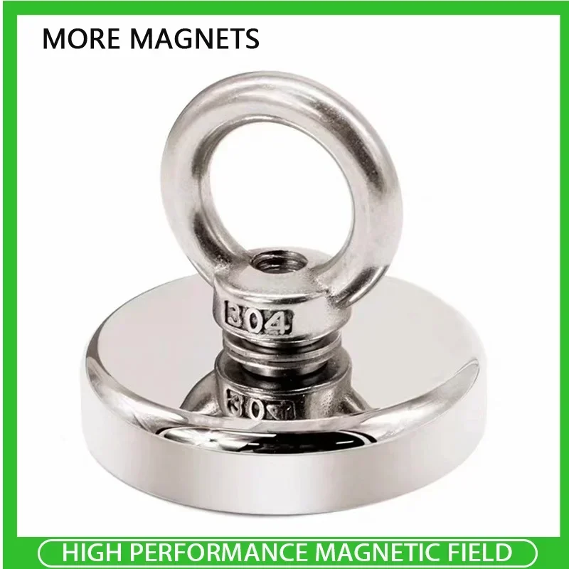 D16-D90 Super Strong Neodymium Magnet Powerful Fishing Magnet Deep Sea Fishing Magnet Search Magnetic Pot Searcher