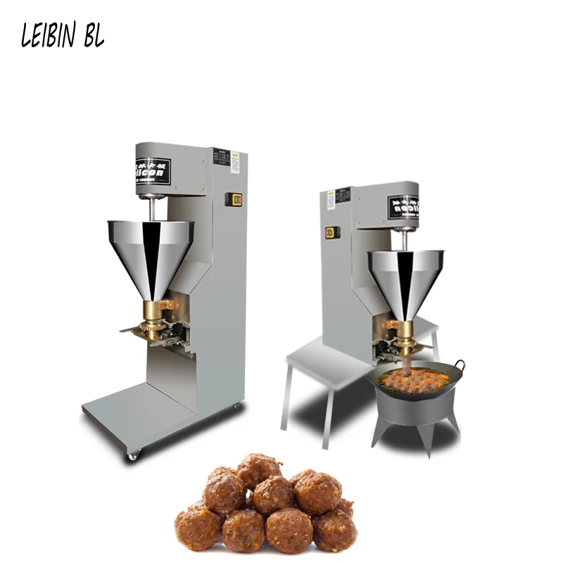 

Automatic Rice-Meat Dumplings Making Machine Full Automatic Fish And Pork Meatball Forming Machine 220V