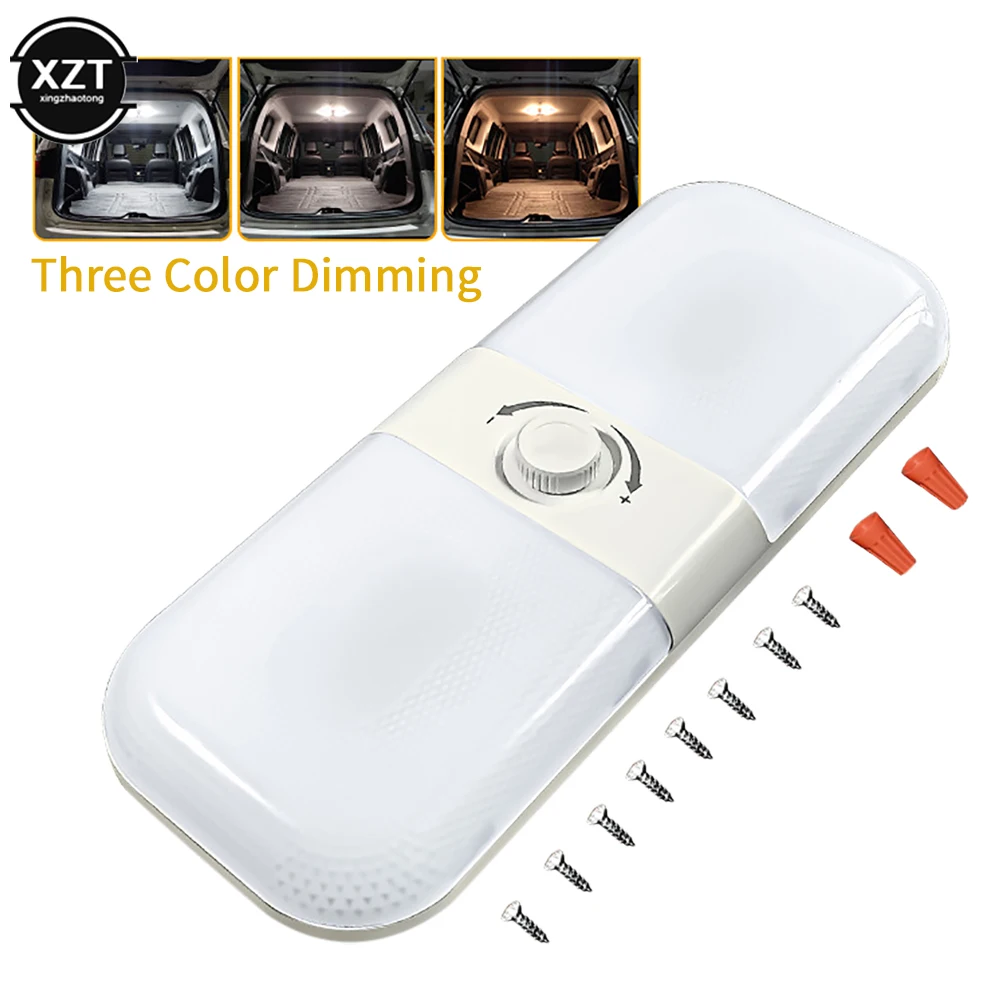 120LED Car Reading Light 12 24V Car Ceiling Dome Roof Light Trunk Lamp