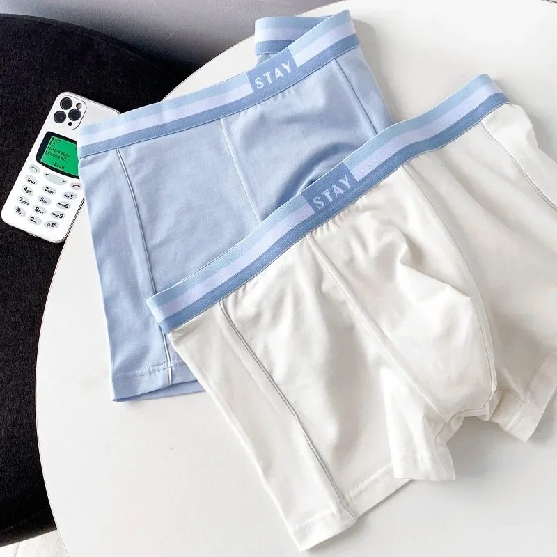 

Modal Men's Underwear Pure Cotton Full Cotton Crotch High Elastic Loose Plus Size Breathable Sweat Men's Boxer Shorts
