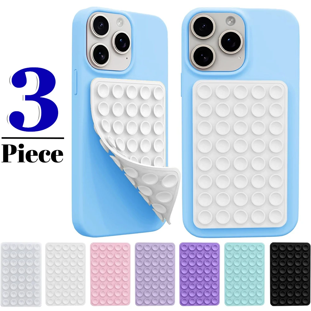 Double-Sided Silicone Suction Phone Case Mount Enhanced Suction Cup Power Thickened Hands-Free Phone Grip Sticky Holder Stands