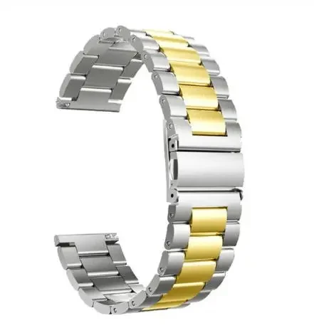 Premium 22mm Metal Watch Strap - Elegant Business Wristband Bracelet