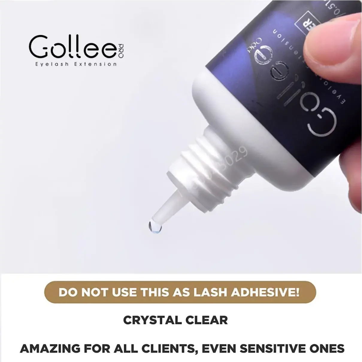 GOLLEE 15ml Eyelash Glue Primer for Lash Extensions Longer Retention Lash Extension Primer Natural Oil and Protein Oil Remover