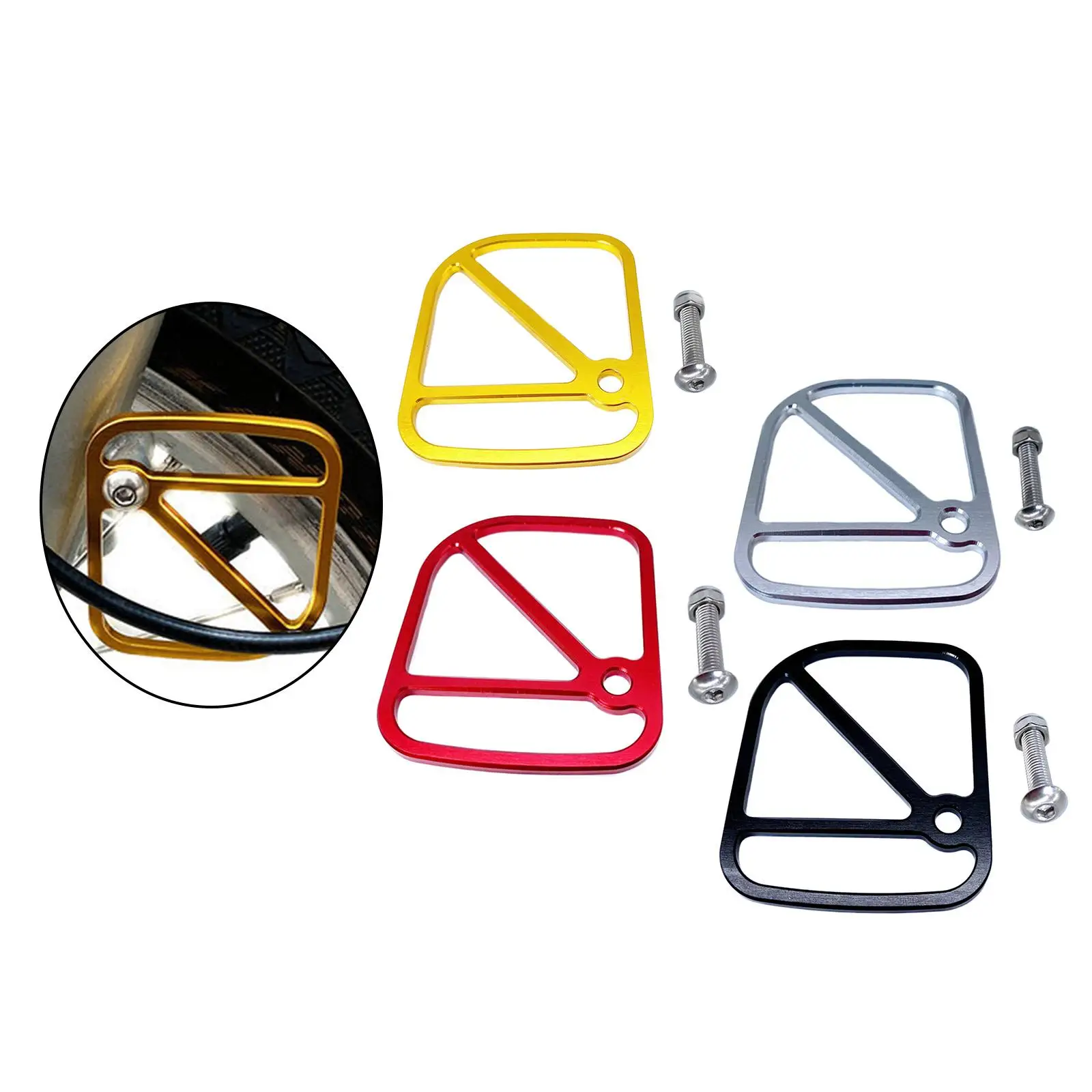 Aluminum Alloy Cycling Brake Line Cable Plates for Folding Bike