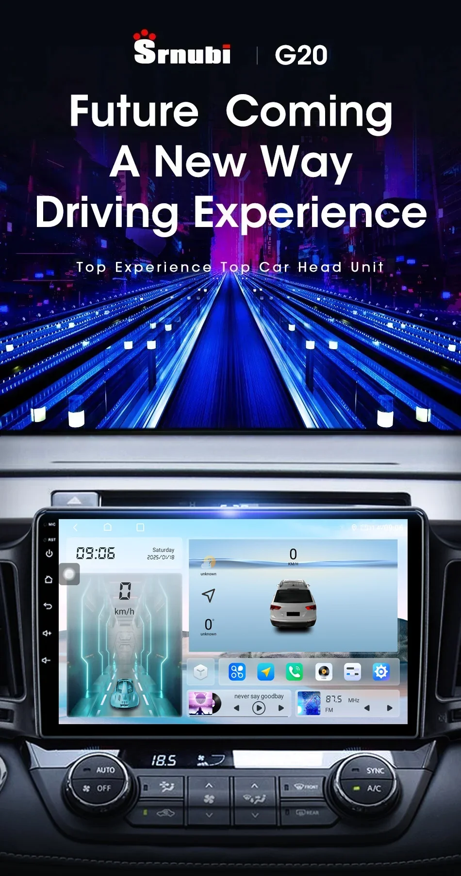 Srnubi Autoradio Für Toyota RAV4 2012 2013 2015 2016 2017 2018 2019 XA40 Carplay Android Auto 2 Din Auto Multimedia HDMI DSP – Detail 2
