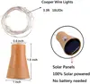 5Pcs Solar Power 10 20LEDs Wine Bottle String Light Copper Wire Fairy Lights Cork Shape Christmas Lamp For Party Garden Decor 3