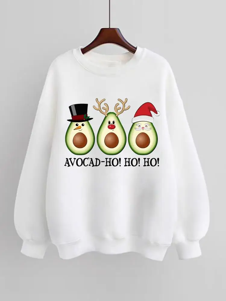 

Avocado Lovely Trend Christmas New Year Fashion Spring Winter Pullovers Women Fleece Clothing Print Female Graphic Sweatshirts