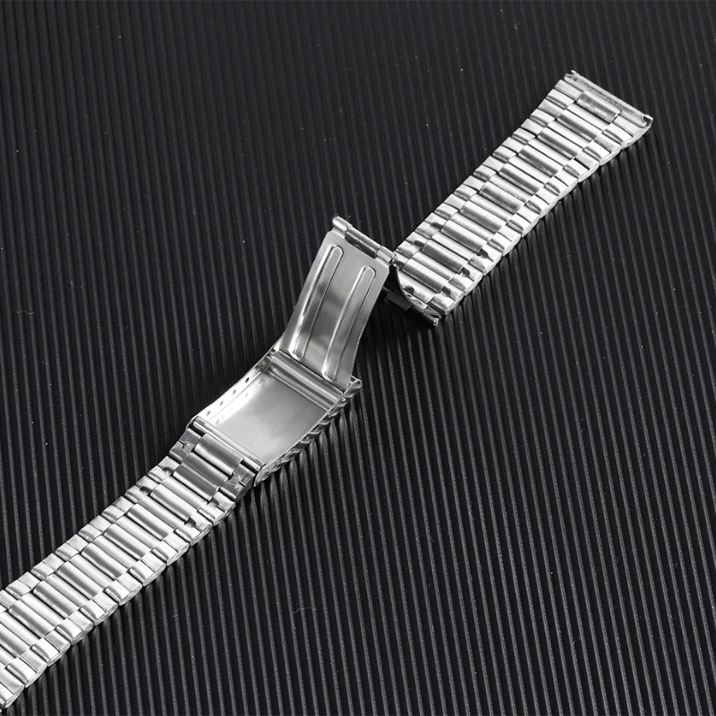 12 14 18 20 mm Universal-Uhrenarmband für Herren und Damen, Metallarmband, Ersatz-Faltschließe, Herren-Edelstahl-Uhrenarmband – Detail 6