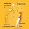 Interactive Elastic Funny Stick Toy with Feather Bell Long Rope for Kittens Hanging Swing Teasing Cat Pet Play Accessories 3