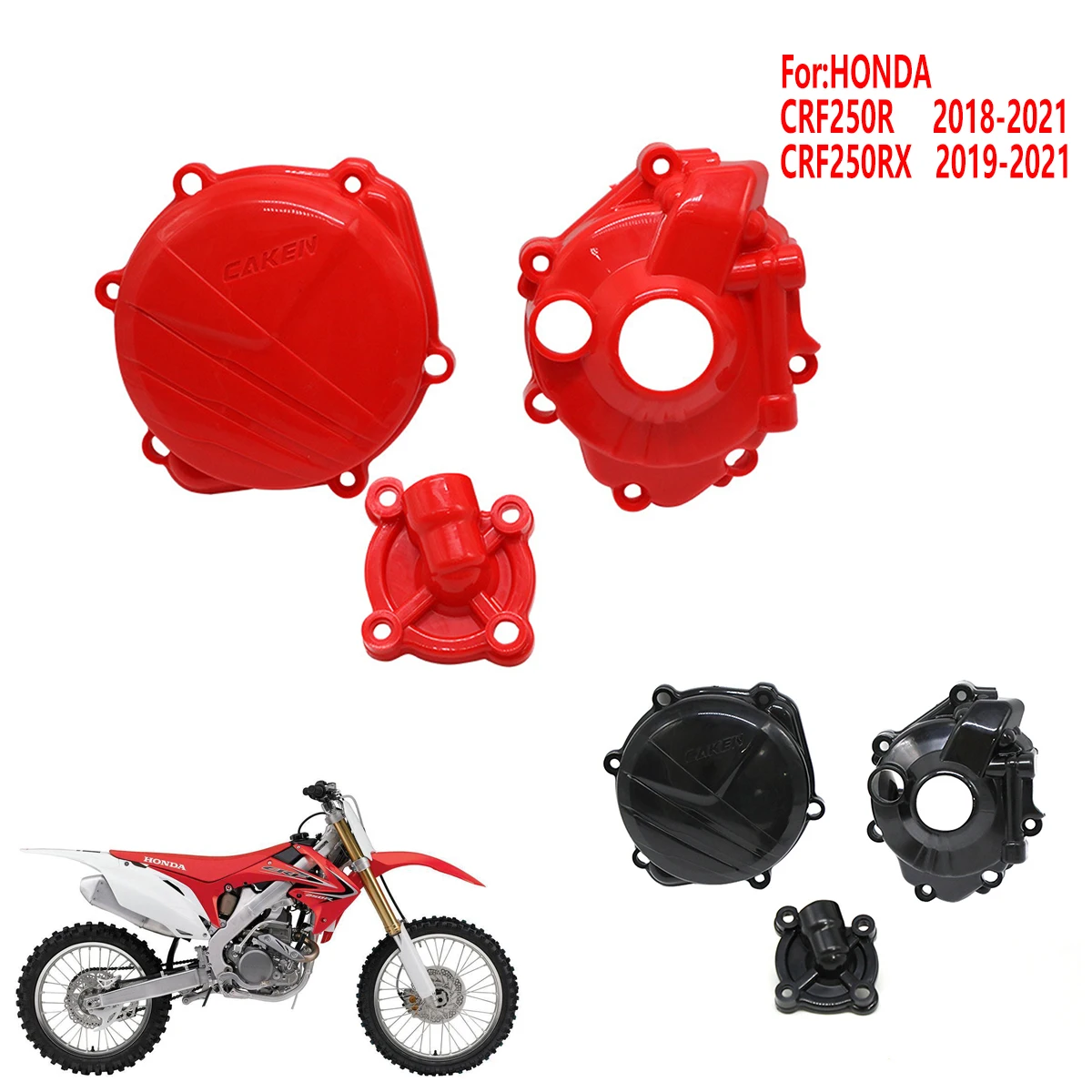 

Clutch Guard Water Pump Cover Ignition Protector For Honda 250cc Engine CRF 250R 250RX CRF250R 2018-2021 CRF250RX 2019-2021