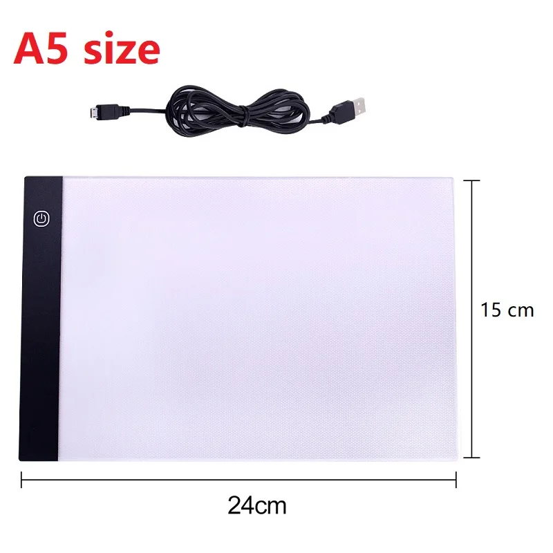 1pc USB A5/A4/A3 LED Drawing Board 3 Level Dimmable Led Drawing Copy Pad  Board Children's Toy Painting Educational Creative Gifts For Children