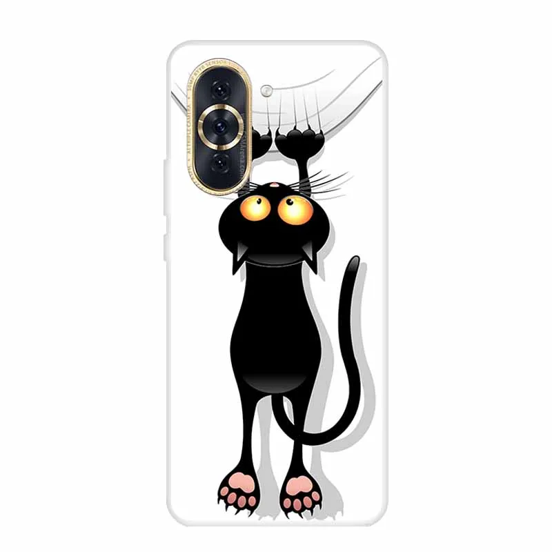 Huawei Nova 10 Pro Clear Marble Soft TPU Silicone Back Cover – Elegant Protective Case