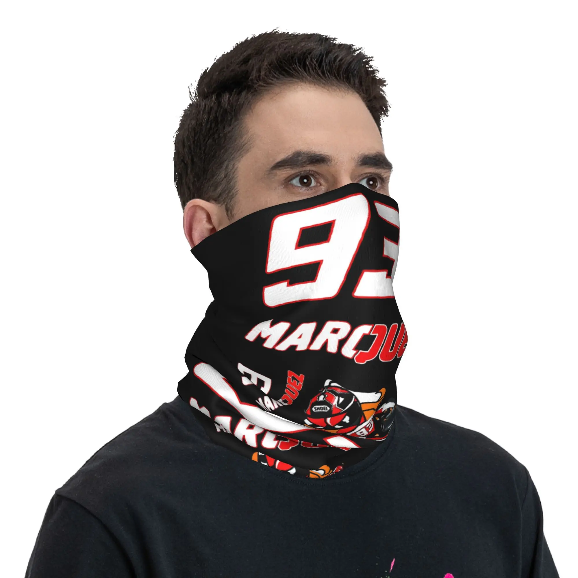 Motorcycle Bandana Winter Neck Warmer Men Windproof Wrap Face Scarf Motor-Marquezs Marxs For Hiking Gaiter Headband