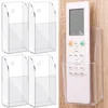 2/1Pc Wall Mounted Storage Box Acrylic TV Air Conditioner Remote Control Holder Multi-function Transparent Storage Box with Hook 1