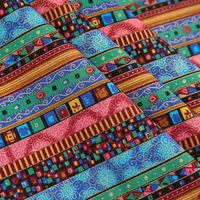 Stripe Pattern Cotton Linen Upholstery Fabric for Sofa Cover Dress Making Decorative Pillowcase Bohemian Household Quilt Textile 4