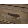Trinell Rustic 5 Drawer Chest of Drawers with Nailhead Trim, Warm Brown 5