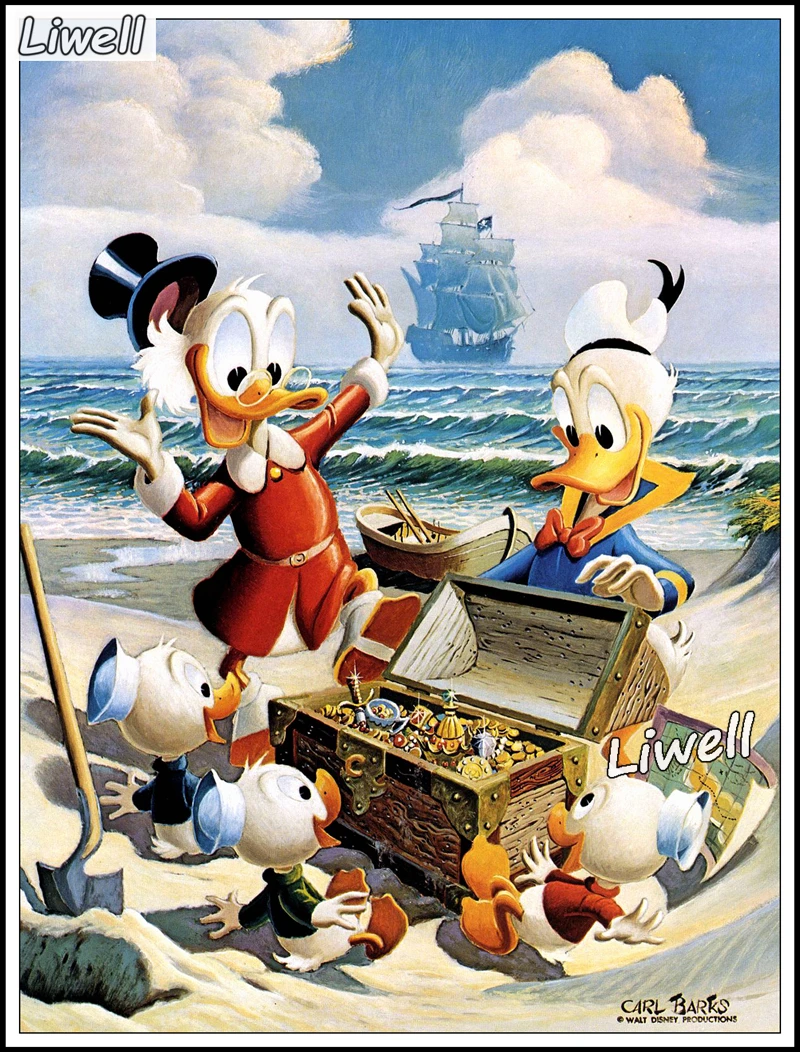 スクルージ・マクダック漫画ダイヤモンド塗装コンプリートキット