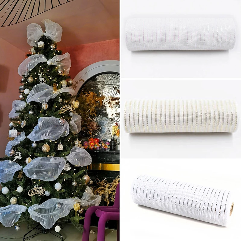 

Рождественская сетка, тюль в рулоне, тканевая подвеска в виде дерева, Рождественский Декор для дома, рождественские подарки 2023, поделки, Рождество, Новый год