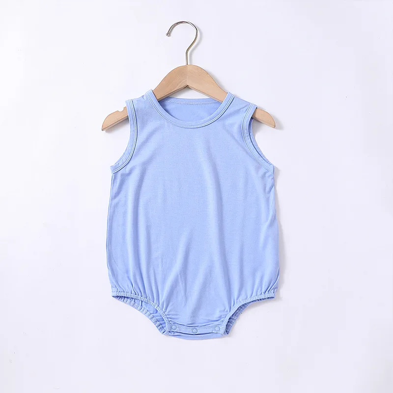 2023 Summer Baby Romper Modal Baby Boy Girl Clothes Sleeveless Newborn Baby Bodysuit Soft Comfortable Baby Clothing