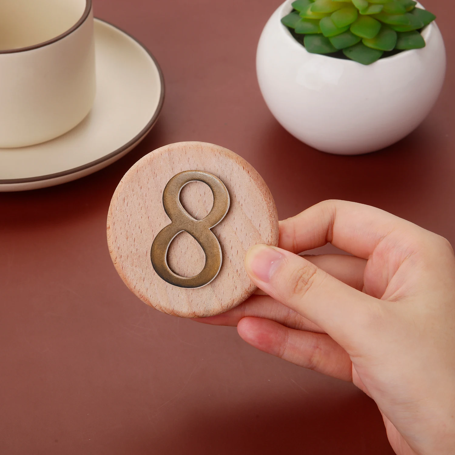 Magnetic Wooden Table Number Signs