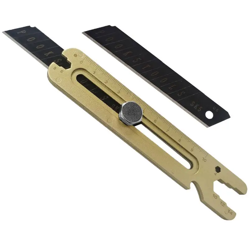 

4 In 1 Retractable Multitool Utility Knife Box Cutters Portable Paper Cutter For Envelopes Express Unpacking Cutting DIY Crafts