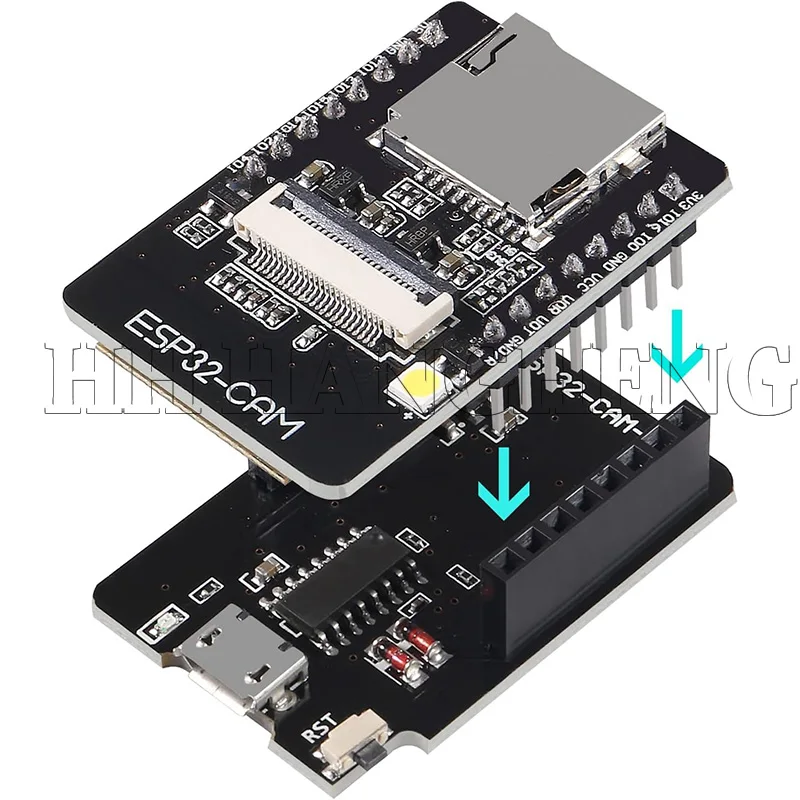 รูปสินค้า บอร์ดพัฒนา ESP32-CAM WiFi+Bluetooth+กล้อง