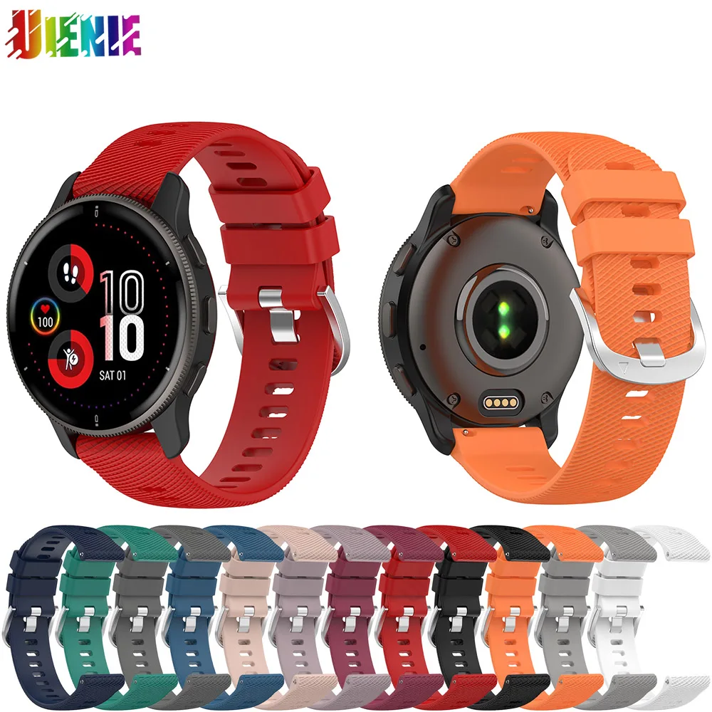 

20MM Soft Silicone Watch Band Replacement Bracelet For Garmin Venu 2plus Sports Wristband Watch Accessories For Samsung Watch 5
