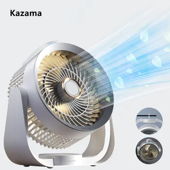 Kazama 순환 선풍기 BLDC 순환 장치, 벽걸이 순환 장치, 수직 캠핑 테이블 램프, 무선 저소음