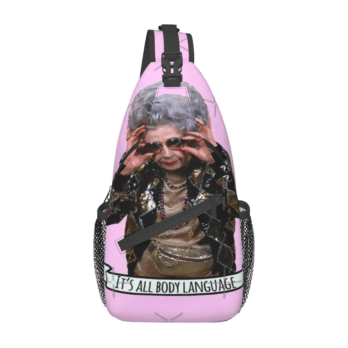 

Grandma Yetta Chest Bag Holiday Durable Daily Nice gift Customizable
