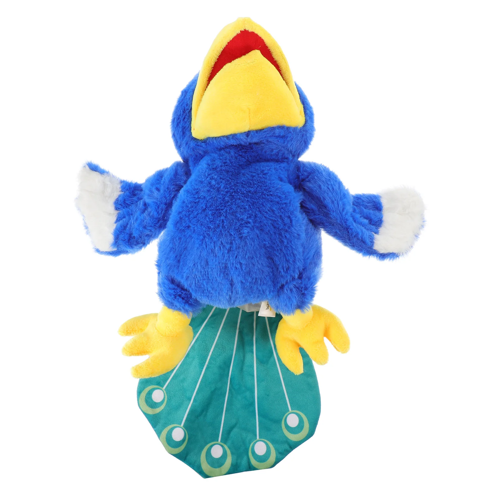 Peacock Hand Puppet Stuffed Funny Figure Story Telling Cotton Adorable Parent-child Plush Toys junk journal large size retro hand account sticker newspaper plant peacock base material hand account sticker