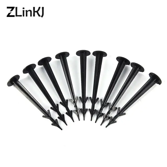 50 Darabos Műanyag Kerti Borítószövet Rögzítve Tét Tüskék Pázsitcsapok Sodrót Kapcsok Rögzítő Gyomnövényes Tájszerszámok - Image 3