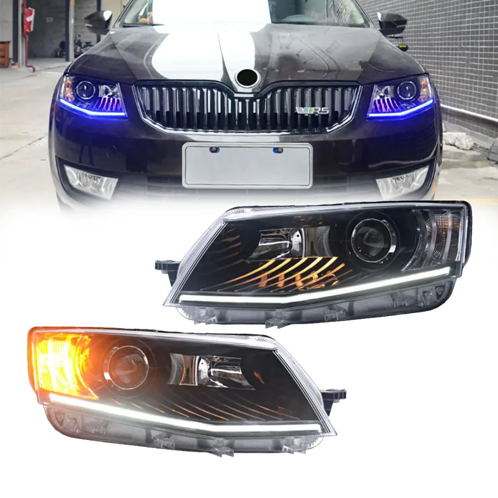 

Car Styling Head Lamp for Skoda Octavia Headlights 2015-2018 LED Headlight DRL Hid Bi Xenon Auto Accessories