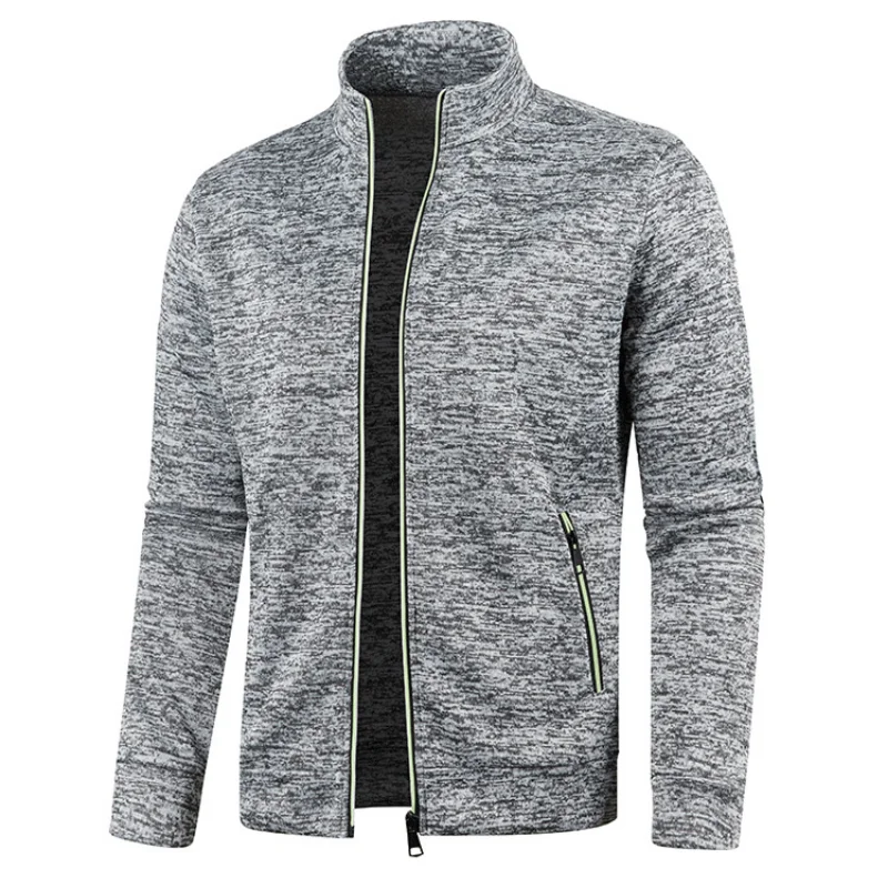 Spring Men's Turn-down Collar Sweatshirt Zipper Stand Collar Pullovers Man Sweatshirts Man Zippers Sweater Coats 5