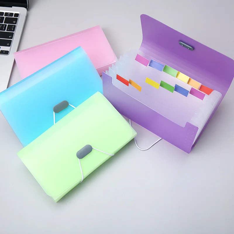 File Folder A6 Expanding File Folder Buckle Wallet Organ Bag Documents Folders Organizer File Pouch Bill Folder Family School Office Binder