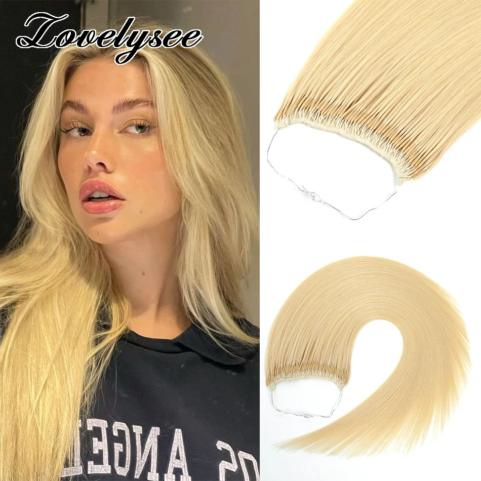 Cotton string twins I-tip thread hair extensions Straight Natural color hair Brazilian Remy human For woman No weft 12"-26"