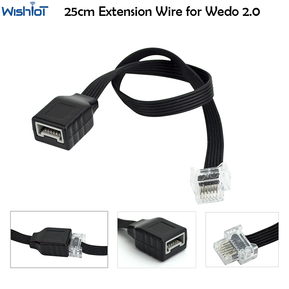 Power Functions 25cm Extension Transfer Cable for 9686 Wedo 2.0 Smart Hub Medium M Motor Building Blocks Classic Robotics 45300 building block toy,building block toys,building block kits,building block accessories,multi function motor