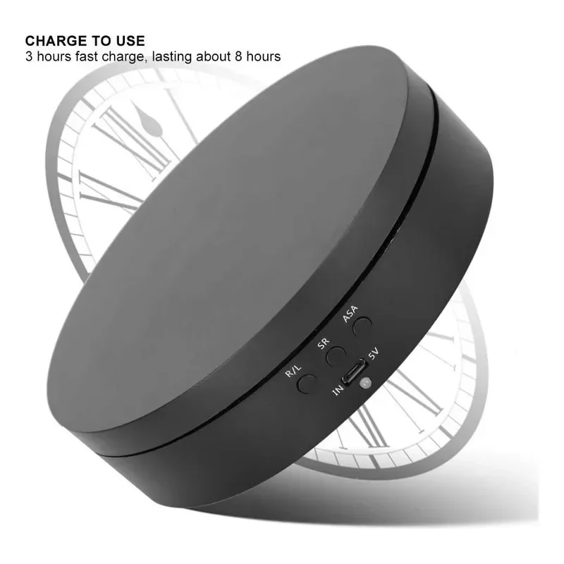 7.87'' 360° Rotating Display Stand w/ Remote for Jewelry Photo Video Figure - Picture 18 of 25