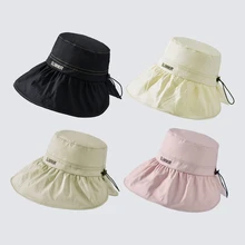 

Sun Hat Women's Summer Version Of The Korean Anti-uv Electric Car Big Top Hat Can Be Disassembled Hat Wholesale Sun Protective