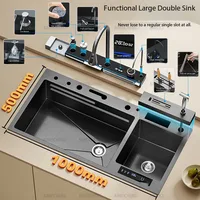 Large Size Smart Double Kitchen Sink SUS3004 Fruit Vegetable Purification Water Catalyst Pesticide Residue Removal Home Applianc 2