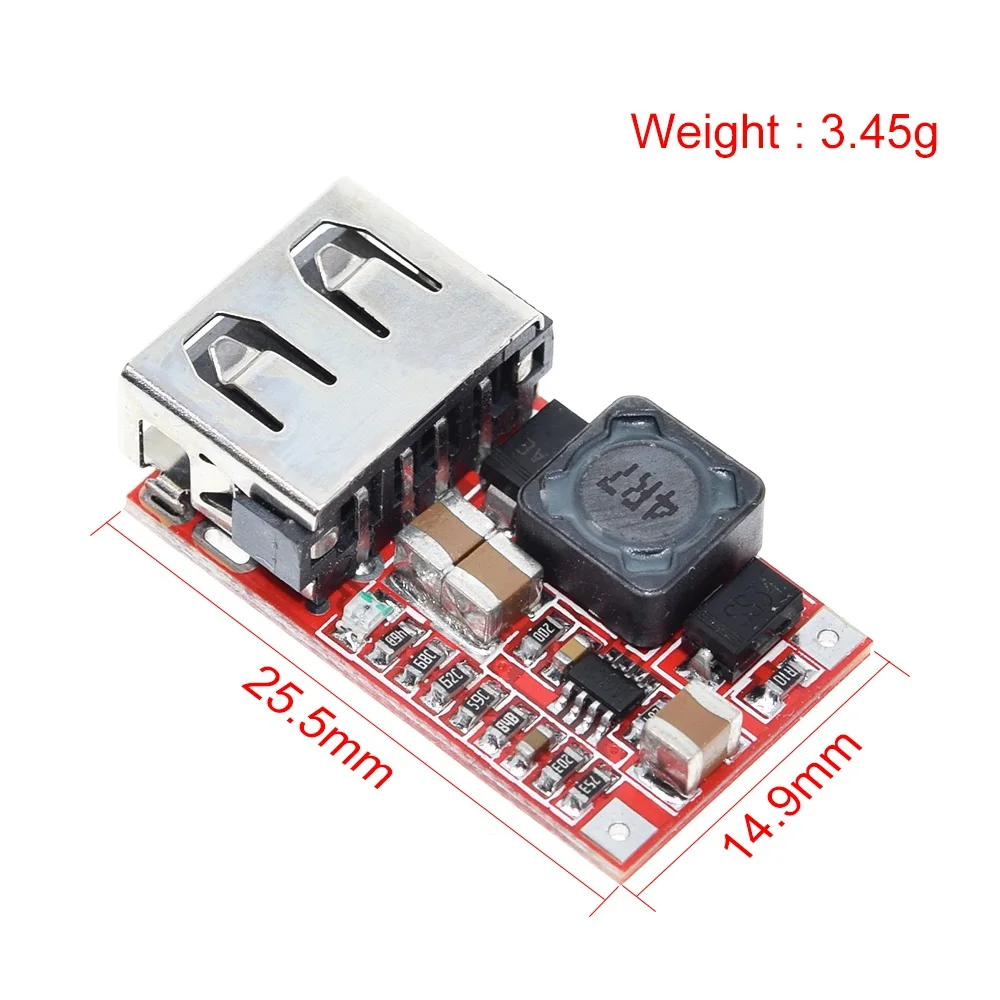 TZT 1/3개입 정밀 DC 버크 스텝다운 컨버터 6-24V에서 5V 3A로 자동차 USB 충전 모듈 12V 5V 전원 공급