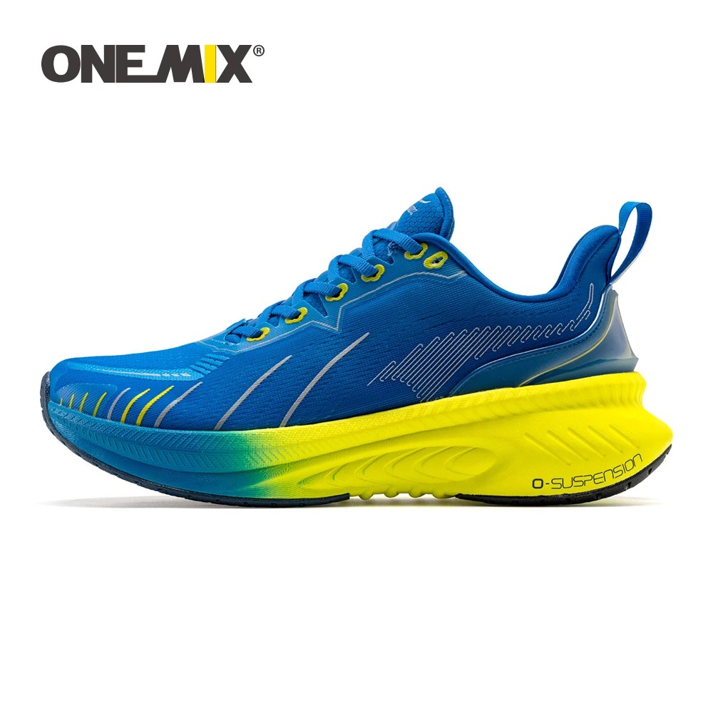  ONEMIX Running Shoes for Men Outdoor Fitness Sport Shoes Anti-skid Cushioning Ultra-Light Support Marathon Man Trainers Sneakers