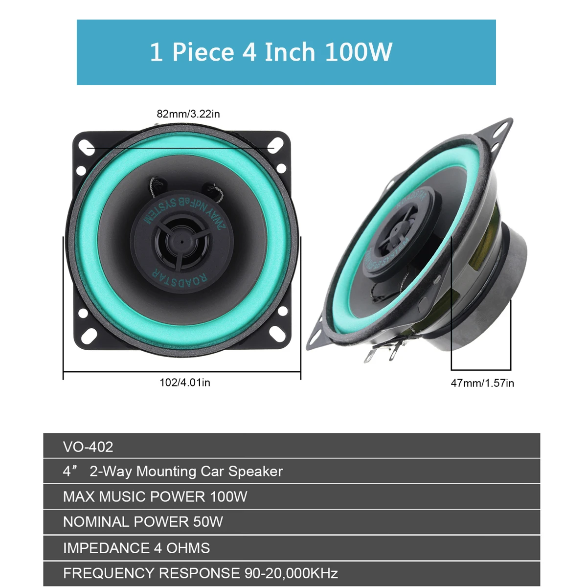 thumbnail image 2 of DriSentri 6 Inch Bass Loudspeaker Woofer Speaker, Car Speakers Wide 2 of 10