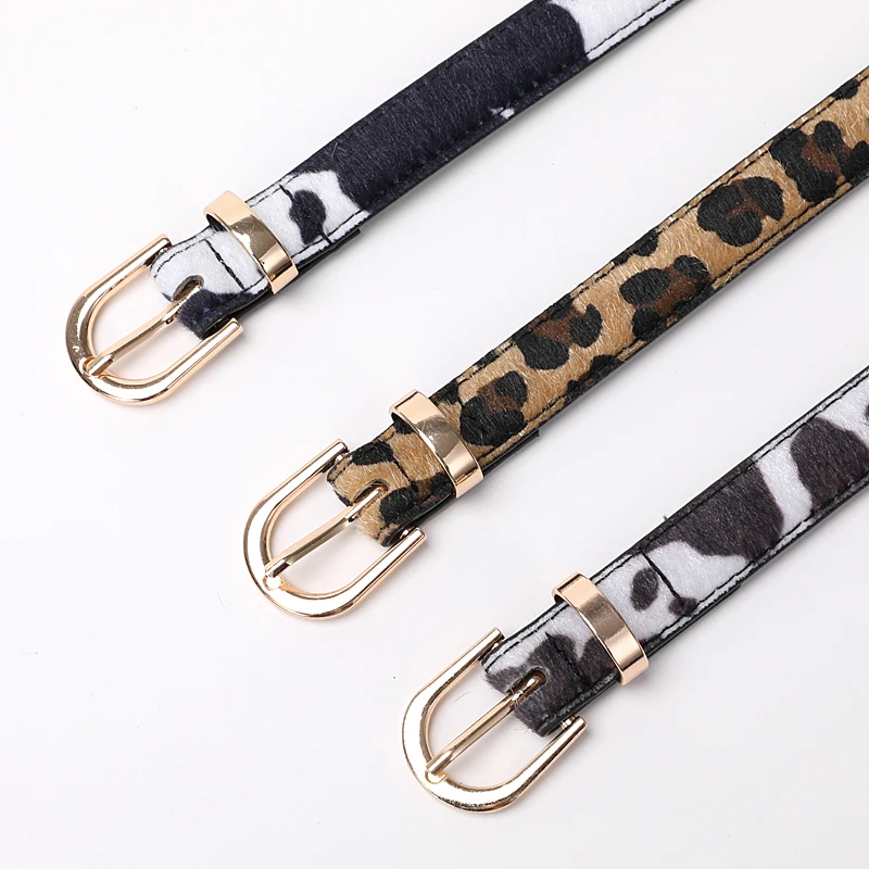 Goowail 2022 Female Black White Yellow Leather Belts Thin Waist Straps For Casual Dresses Jeans 130cm Long Plus Size Women