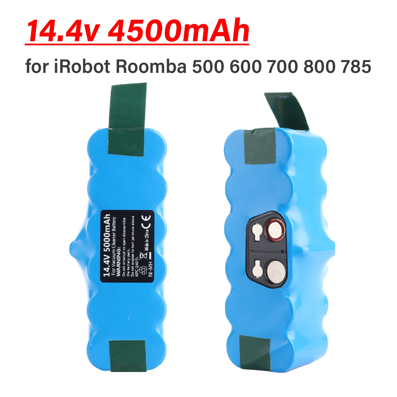 

for iRobot Roomba 500 600 700 800 785 530 560 650 630 Replacement batteries 14.4V Ni-MH 5000mAh Vacuum Cleaner Battery