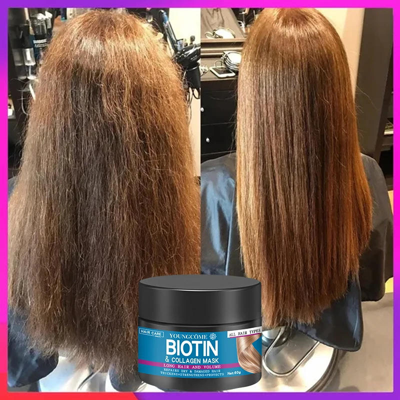 Hair Repairs Hair Mask Biotin Collagen Keratin Treatment Hair Conditioner Hair Essential Oil Nourishing for Dry Damaged Hair