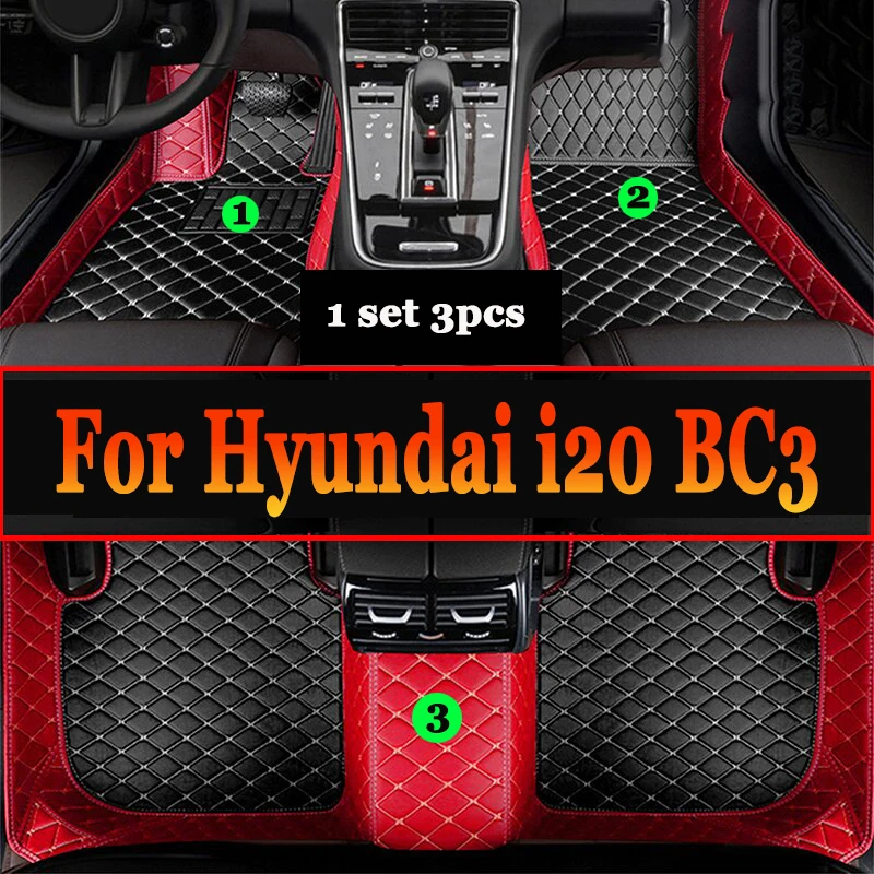 

For Hyundai i20 BC3 2021 2022 2023 5seat Car Floor Mats Dustproof Rug Europe Version Carpets Alfombrillas Coche Car Accessories