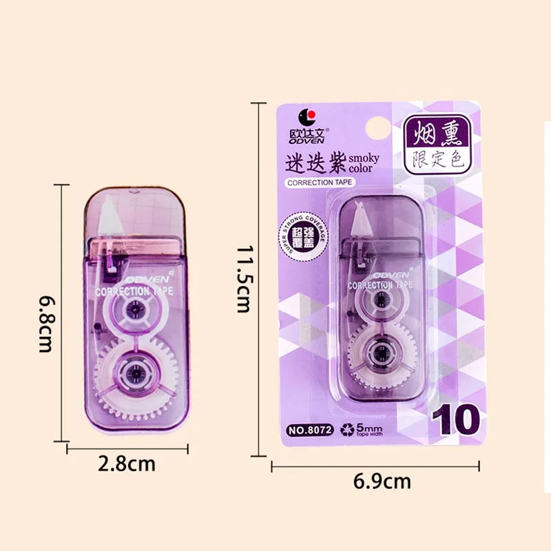 투명 마카롱 교정 테이프, 프로모션 문구 선물, 학교 사무용품, 5mm * 3m, 로트당 20 개