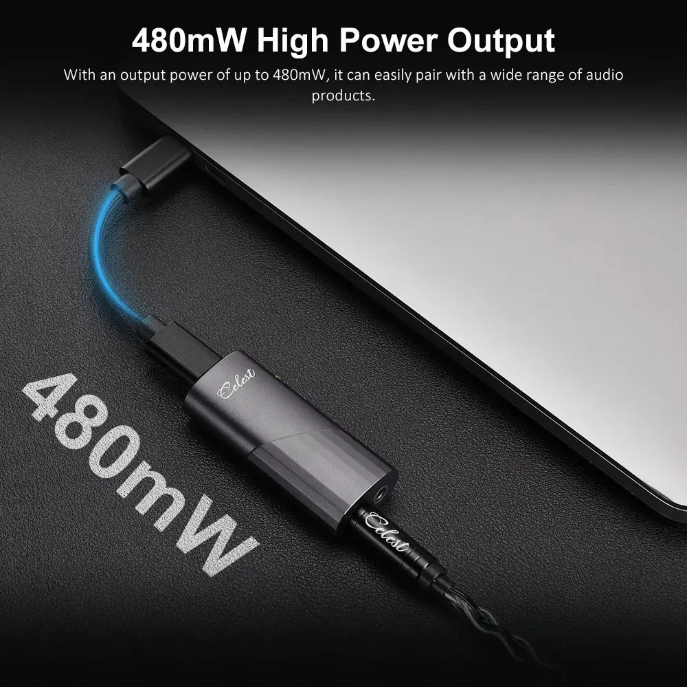 Kinera Celest CD-20 Protable HIFI Headphone USB C DAC AMP Amplifier 3.5+4.4mm Audio Earphones Decoding Dongle with Type-C Cable